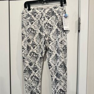 Pink Snakeskin Print Leggings